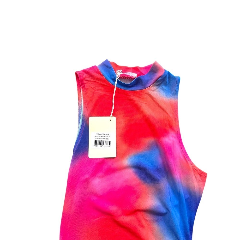 PepperMayo Hell Bound Maxi Dress Thermostatic Mock Neck SleevelesS NWT size‎ 2 - Picture 5 of 10